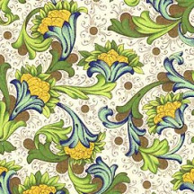 Citrus Floral Florentine Print Paper ~ Rossi Italy